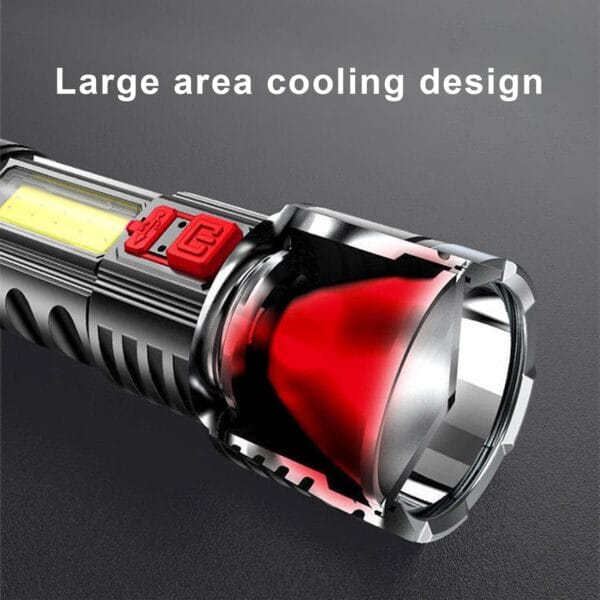 Linterna recargable negro 5 Linterna recargable negro 5