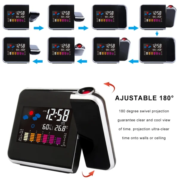 Reloj despertador con proyección 1 Reloj despertador con proyección 1