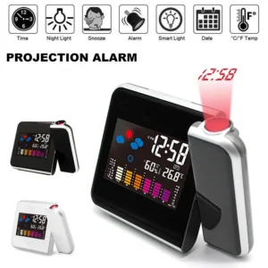 Despertador Digital Reloj Alarma Proyector Luz - vista 3