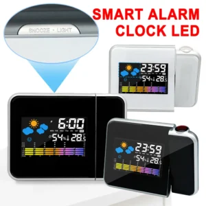 Despertador Digital Reloj Alarma Proyector Luz - vista 6