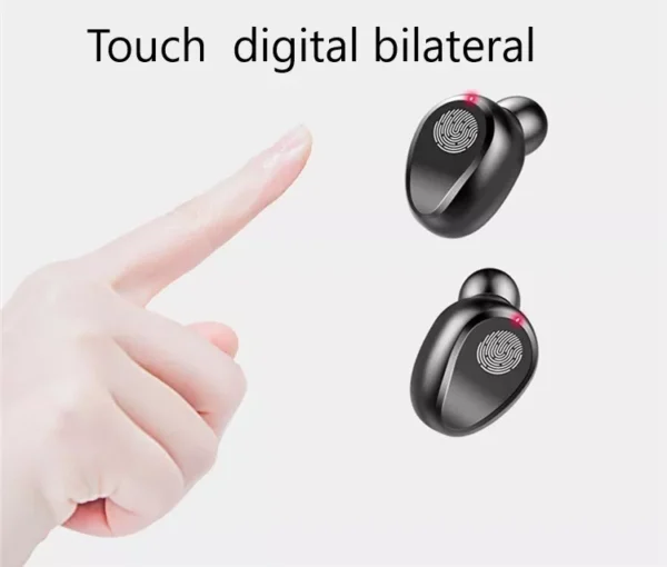 auriculares inalambricos negro F9 2 auriculares inalambricos negro F9 2