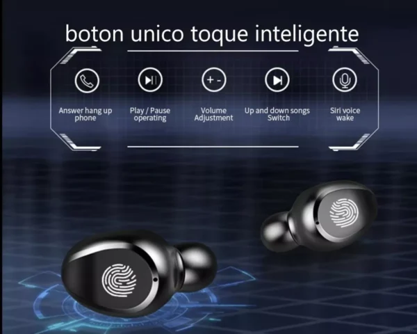 auriculares inalambricos negro F9 8 auriculares inalambricos negro F9 8