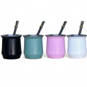 Mate De Acero Granel Sin Bombilla Varios Colores