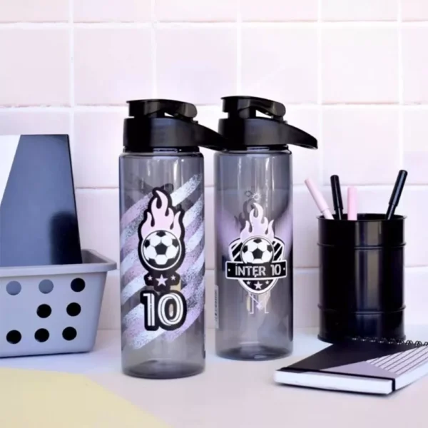 Botella Agua Hombre Niños Futbol Inter Messi Miami 2 Botella Agua Hombre Niños Futbol Inter Messi Miami 2