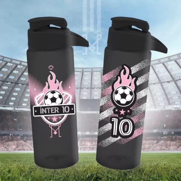 Botella Agua Hombre Niños Futbol Inter Messi Miami 3 Botella Agua Hombre Niños Futbol Inter Messi Miami 3