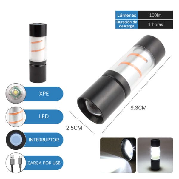 Linterna usb recagable 2 Linterna usb recagable 2