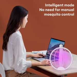 Raqueta Eléctrica Plegable Mata Mosquitos Recargable Con Luz - vista 3