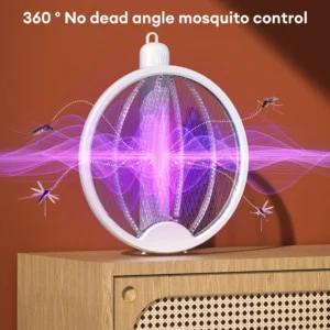 Raqueta Eléctrica Plegable Mata Mosquitos Recargable Con Luz - vista 6