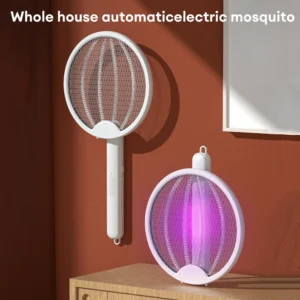 Raqueta Eléctrica Plegable Mata Mosquitos Recargable Con Luz - vista 5
