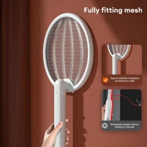 Raqueta Eléctrica Plegable Mata Mosquitos Recargable Con Luz - vista 13