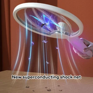 Raqueta Eléctrica Plegable Mata Mosquitos Recargable Con Luz - vista 2