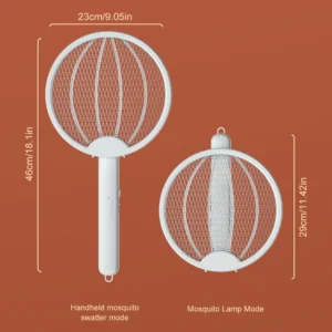 Raqueta Eléctrica Plegable Mata Mosquitos Recargable Con Luz - vista 10