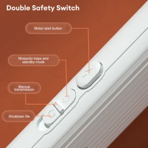 Raqueta Eléctrica Plegable Mata Mosquitos Recargable Con Luz - vista 8