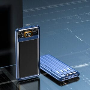 Cargador Portable Charging 20000mAh Linterna Cables Incorporados - vista 3