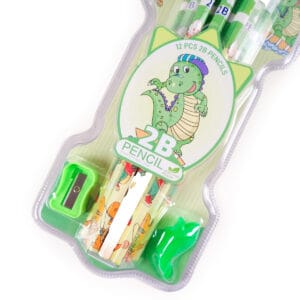 Set de 12 Lapices De Color Negro Weibo WB-9551 - vista 3