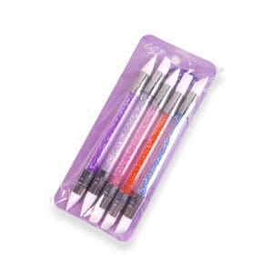 Set De 5 Pinceles De Silicona Doble Punta Dotting Decoracion Uña - vista 4