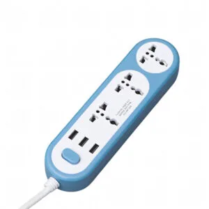Zapatilla Alargue Prolongador 3 Tomas 3 USB 2M 10A 2500W