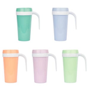 Vaso Termico Plastico Jarrito Manija Infantil Color 400 Ml