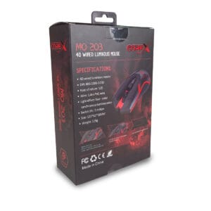 Mouse Gamer Corex Con Cable Con 4 Botones Programables Luminoso 4D - vista 4