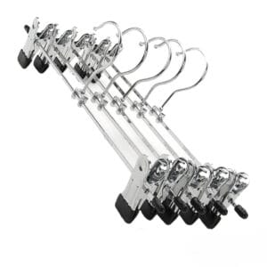 Percha De Metal Cromada con Broches Para Pantalones 35CM - vista 4