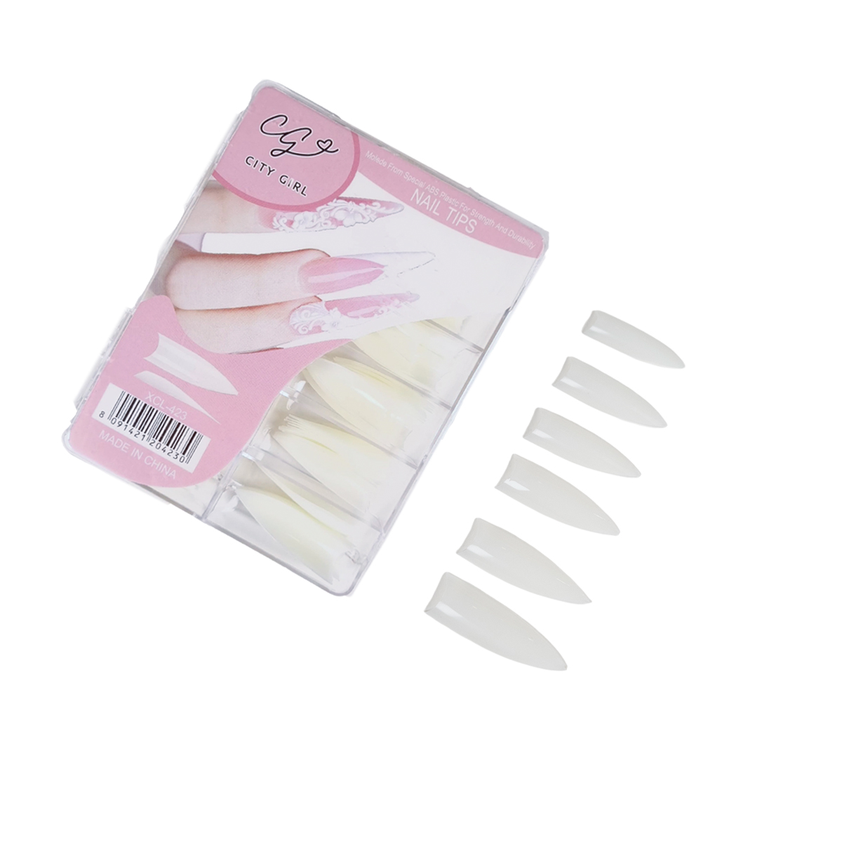 Uñas Postizas Tips Para Uñas City Girl XCL-423 - Precio de Mayorista