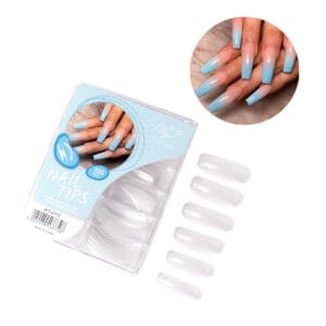 Uñas Postizas Tips Para Uñas Royal Curve Clear 100pcs City Girl JPT-A772