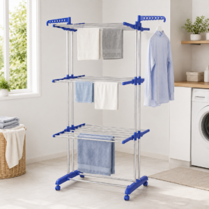 Tender Ropa Vertical De Metal Con Ruedas Plegable 1,70m
