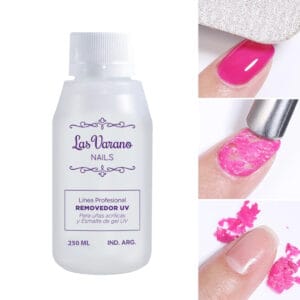 Removedor UV Uñas Acrilicas y Esmalte De gel Las Varano 250 ML - vista 2