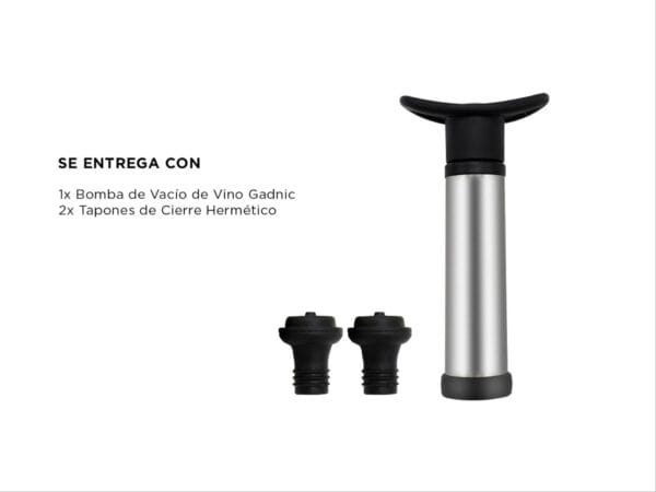 Bomba de Vacio Para Botellas de Vino Con 2 Tapones 3 Bomba de Vacio Para Botellas de Vino Con 2 Tapones 3