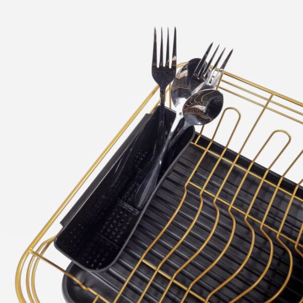 ESCURRIDORES DE PLATOS ACERO DORADO 37X33X14 6 ESCURRIDORES DE PLATOS ACERO DORADO 37X33X14 6