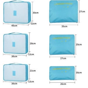 Set X6 Organizador De Valija Viaje Kit Estuche Ropa Neceser - vista 5