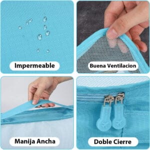 Set X6 Organizador De Valija Viaje Kit Estuche Ropa Neceser - vista 3