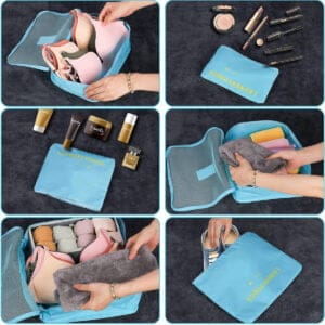 Set X6 Organizador De Valija Viaje Kit Estuche Ropa Neceser - vista 4