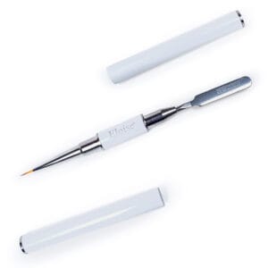 Pincel Liner 9mm + Espatula Eloise 2 en 1 Para Uñas Profesional