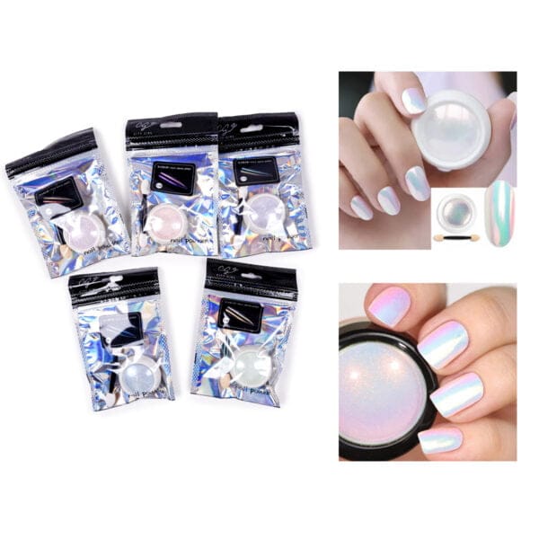 Polvo Para Uñas Efecto Aurora