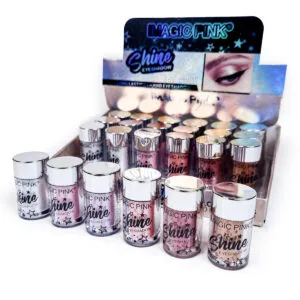 [MAYORISTA++] 24 Sombra Para Ojos Con Brillo Larga Duracion Shine Eyehadow Imagic Pink Caja