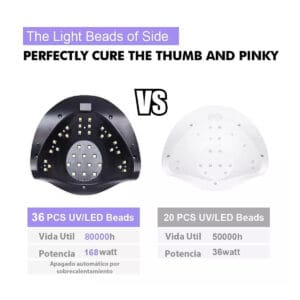 Cabina Uñas Led Sun Y7 Profesional 168w Sensor y Apoya Celular - vista 2