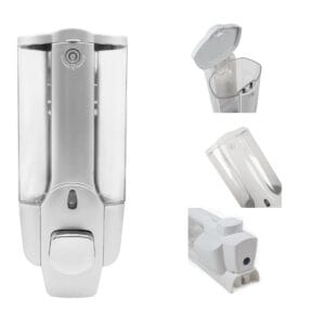 Dispenser Porta Jabón Líquido Alcohol En Gel Shampoo De Pared - vista 3
