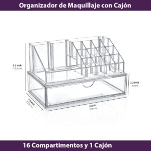 Organizador Acrilico Con Cajon Maquillaje Accesorios Alajero Bijouterie - vista 3