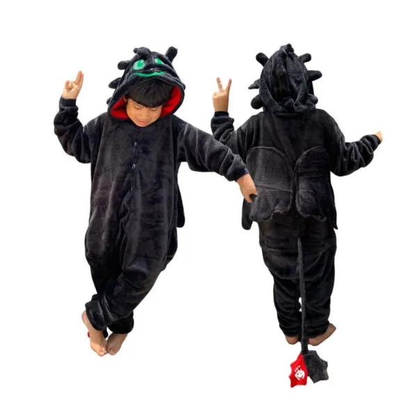 Pijama Infantil Disfraz Con Capucha Y Cierre Chimuelo Como Entrenar A Tu Dragón