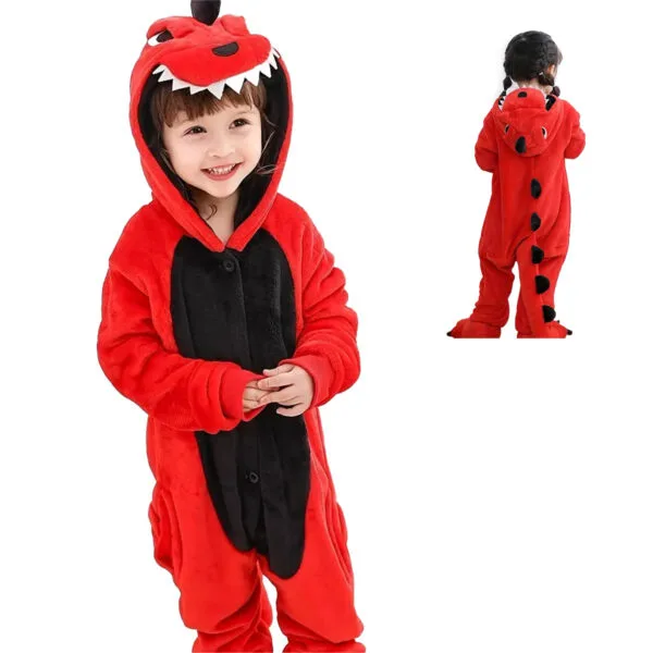 pijama dinosaurio rojo 1 pijama dinosaurio rojo 1