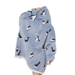 Pijama De Mujer Buzo Manta Corderito Oversize Perro Bulldog Frances - vista 2