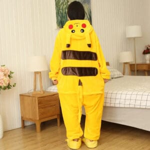 Pijama Infantil Disfraz Con Capucha Y Botones Pikachu - vista 2