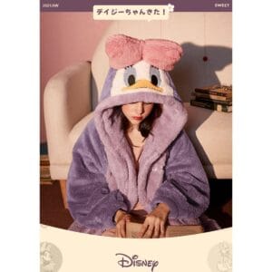 Pijama De Mujer Saco Manta Con Capucha Y Botones Daisy - vista 10