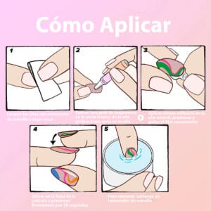 Uñas Postizas x24 Press-on Nails City Girl Varios Diseños 13304 - vista 5