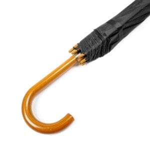 Paraguas Automático 76cm Mango Simil Madera Negro - vista 4