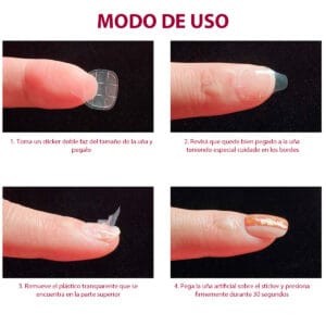 Sticker Adhesivo Pegamento Para Tips Uñas Postizas Cinta - vista 2