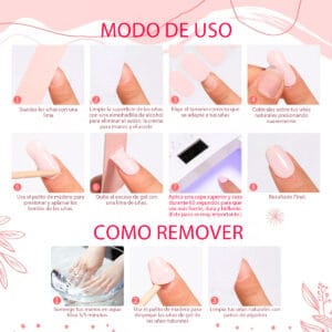Stickers En Gel Semicurado Uv Para Uñas - vista 3