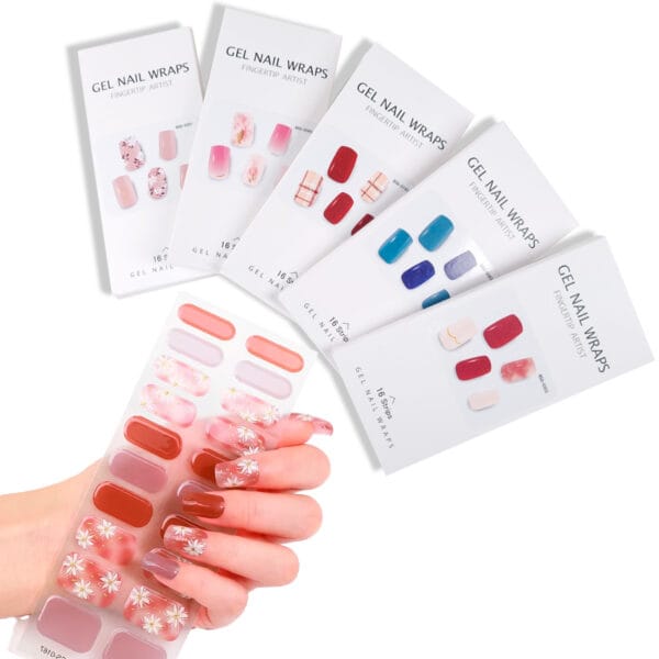 Stickers En Gel Semicurado Uv Para Uñas
