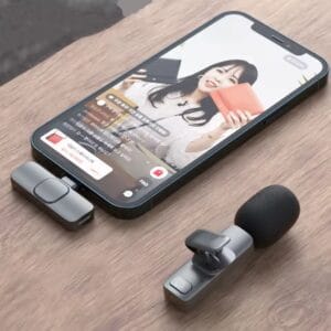 Microfono Corbatero Inalambrico Recargable Para Iphone y Android - vista 8